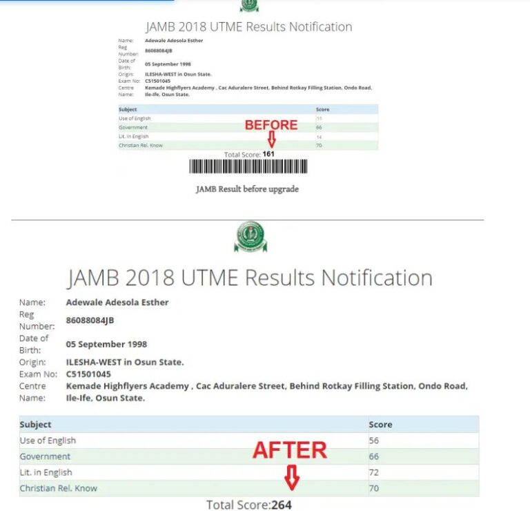 How to Upgrade Your JAMB Score: Scam or Fact?